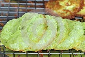 Thailand dessert, Mix flour, coconut and then fried.