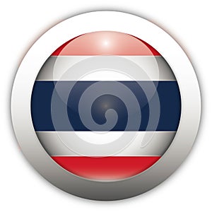 Thailand Flag Aqua Button