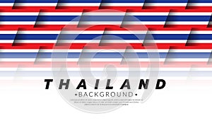 Thailand flag pattern background template. AEC ASEAN economic community flags. Vector Illustration