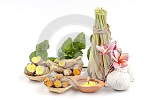 Thailand Herbal Body Scrub for skin treatment and for health and relaxation.