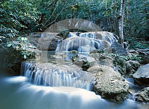 Thailand jungle waterfall