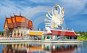 Thailand landmark in koh Samui, Shiva sculpture