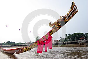 Thailand longboat dragon on head