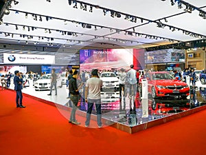 Thailand Motor show 2019 Bangkok - April 3, 2019: Masda event with new car in motor show 2019 exhibition, Thailand