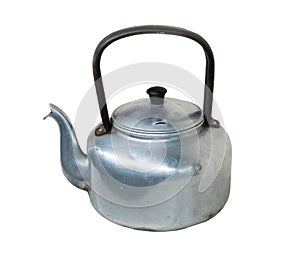 Thailand old traditional kettel on white background