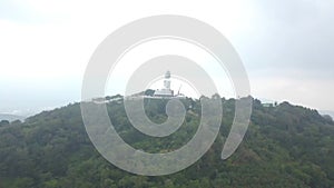 Thailand. Panoramic view from above. Phuket`s Big Buddha is one of the most important and revered landmarks on the island.