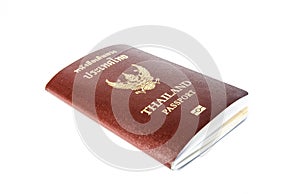 Thailand passport book isolate