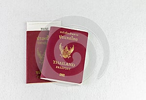 Thailand passport on isolate background