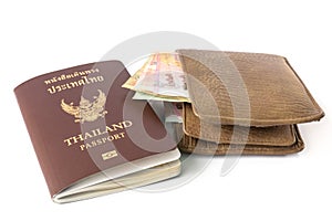 Thailand Passport and wallet