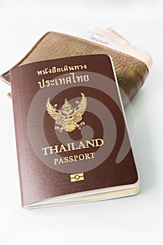 Thailand Passport and wallet