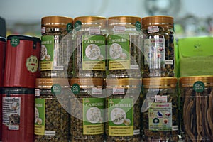 Herbal teas in the store