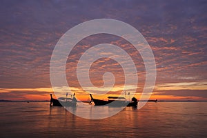 Thailand. Phi Phi island. Magic sunrise landscape