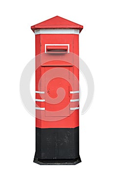 Thailand postbox isolated on white background