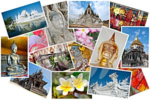 Thailand postcard montage