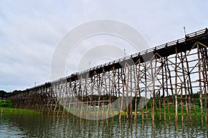 Thailand's longest wooden bridge