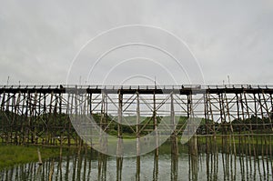 Thailand's longest wooden bridge