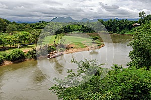 Thailand scenic view on River Kwai