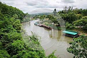 Thailand scenic view on River Kwai