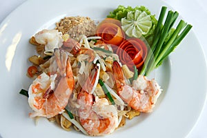 Thailand stir-fried rice noodles (Pad Thai)