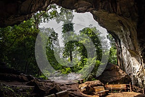 Thailand temple cave