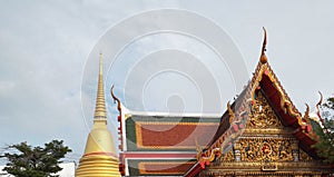 Thailand Temple , Wat Bangplee yai nai at Samutprakan,Thailand.