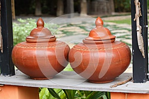 Thailand traditional clay jar