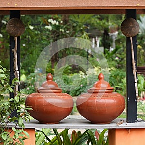 Thailand traditional clay jar