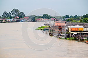 Thailand traditional riverside village