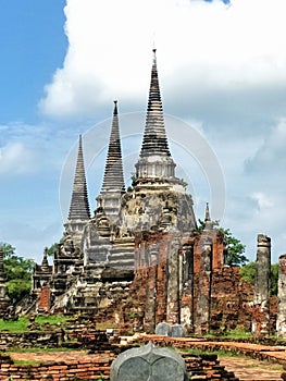 Thailand Travel Ancient Ayutthaya Kingdom`s Temple