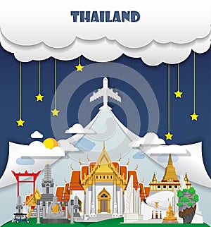 Thailand travel background Landmark Global Travel And Journey In