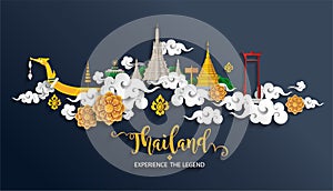 Thailand travel concept Most Beautiful Places .