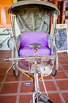 Thailand tricycle, Thai old style transportation.