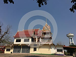 Thailand wat and sky.