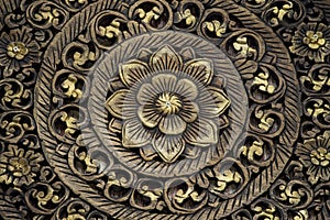 Thailand wood carving