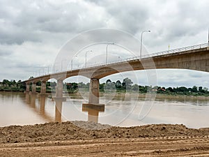 Thaiâ€“Lao Friendship Bridge across the Mekong river