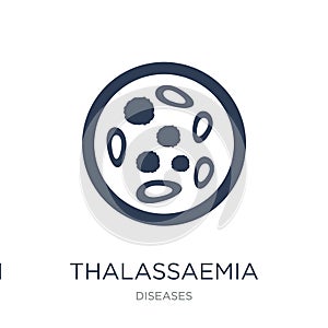 Thalassaemia icon. Trendy flat vector Thalassaemia icon on white