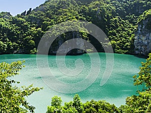 Thale Nai lagoon, Mae Koh island, Ang Thong National Marine Park