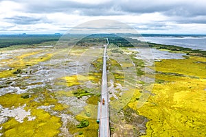 Thale Noi bridge in Phatthalung, Thailand