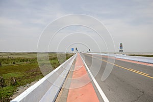 Thalesap Songkhla Bridge(Ekachai bridge) or Thanon Chaloem Phra