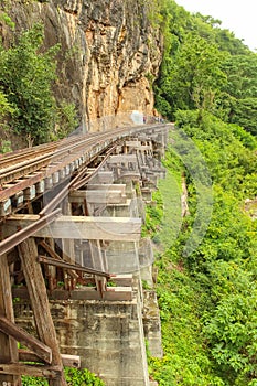 Tham Krasae railway landmark of Kanchanaburi