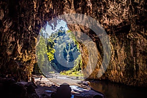 Tham Lod Cave near Pai, in Mae Hong Son, Thailand