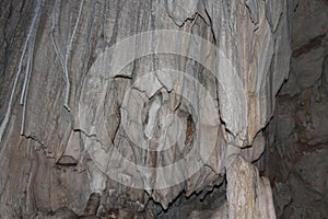 Tham Lot cave system filled with stalactites and stalagmites near Sop Pong in Mae Hong Son Province