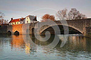 Thames in Abingdon near Oxford, UK.