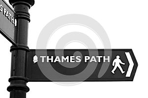 Thames Path sign