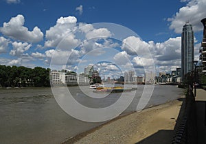 Thames River in London. England.