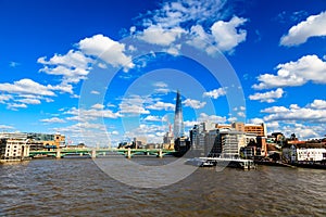 Thames River and Southwark Bridge photo