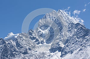 Thamserku mountain peak, Everest region