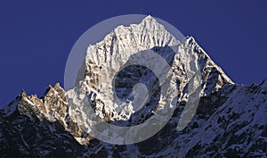 Thamserku Mountain Top Nepal Himalaya Mountains Everest Base Camp