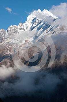 Thamserku Peak, view from Khumjung photo