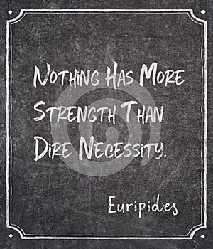 Than necessity Euripides